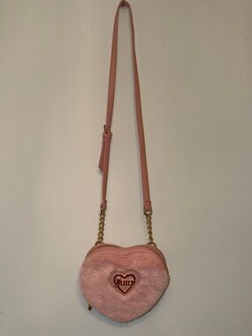 Juicy Couture Blush Pink Heart-Shaped Crossbody Bag